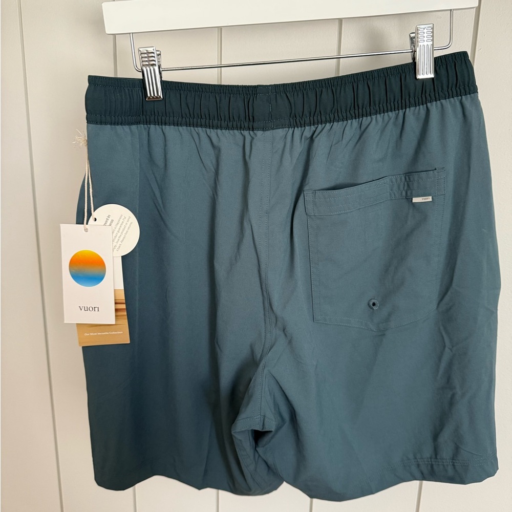 New Vuori Kore Lined Blue Athletic Shorts Medium - Picture 6 of 8